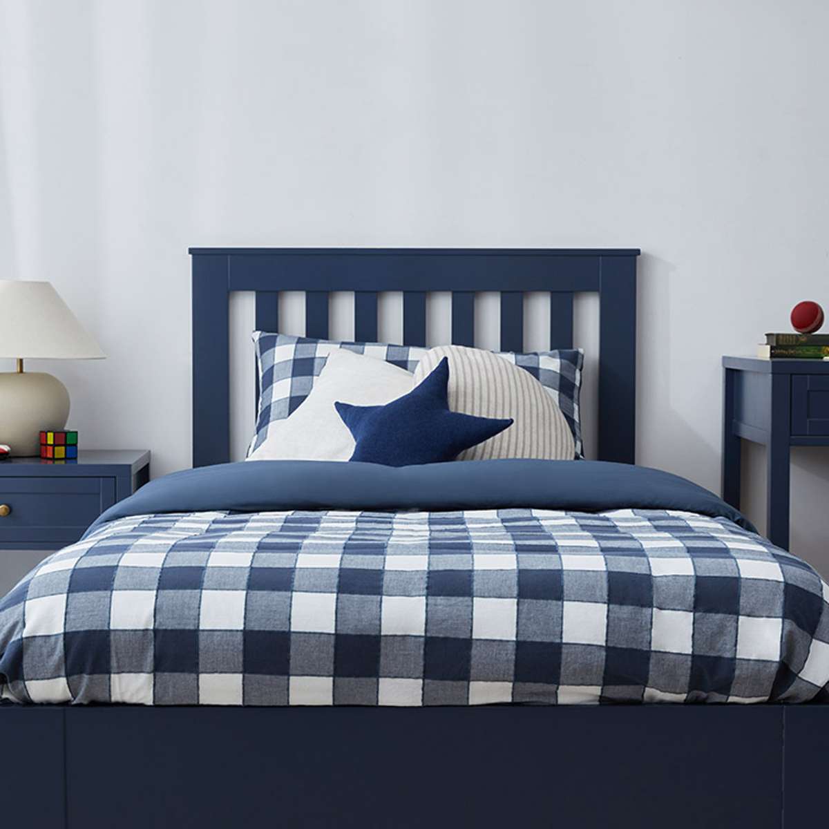 Hamptons King Single Bed - Midnight - Mocka New Zealand