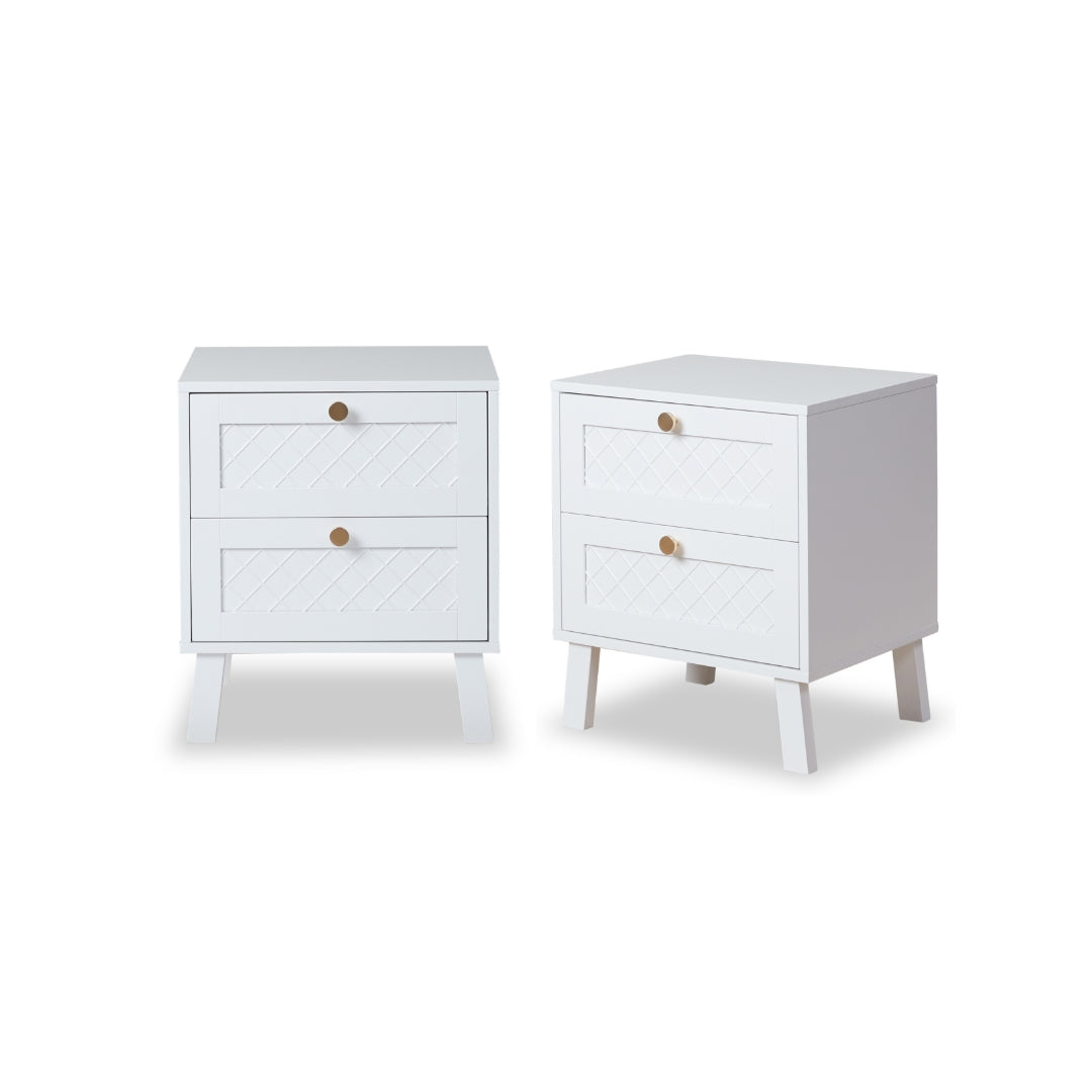 Genevieve Bedside Table Bundle - Mocka New Zealand