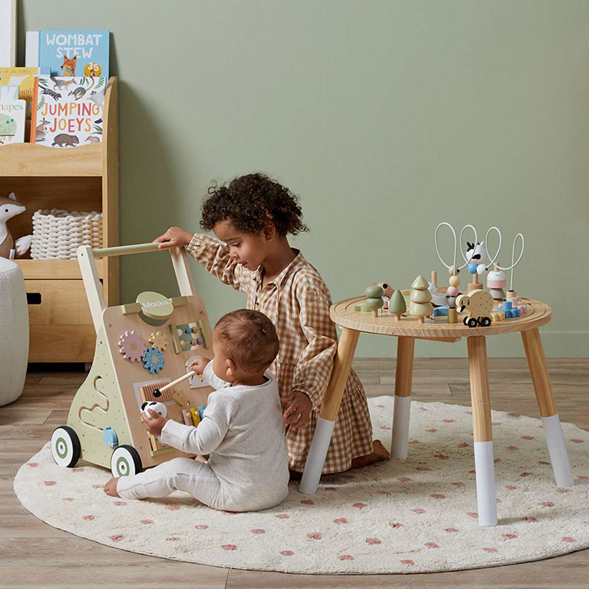 Kids activity play table shop