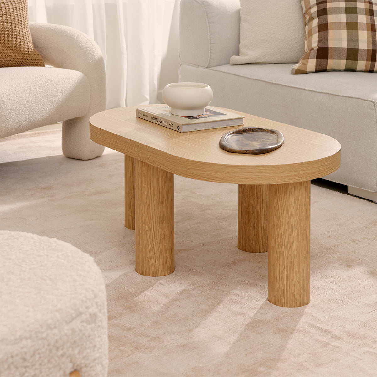 Millie Oval Coffee Table - Mocka New Zealand