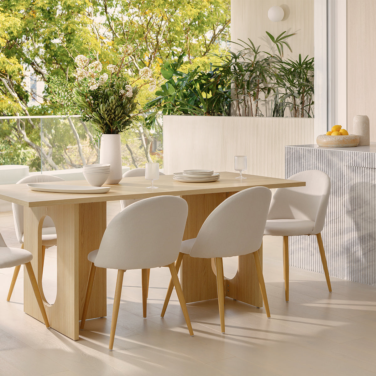 Ora Six Seater Rectangle Dining Table - Mocka New Zealand