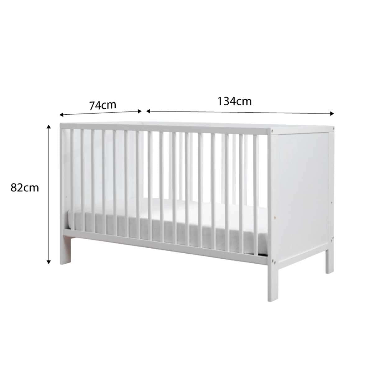 Aspiring Classic Cot - White - Mocka New Zealand