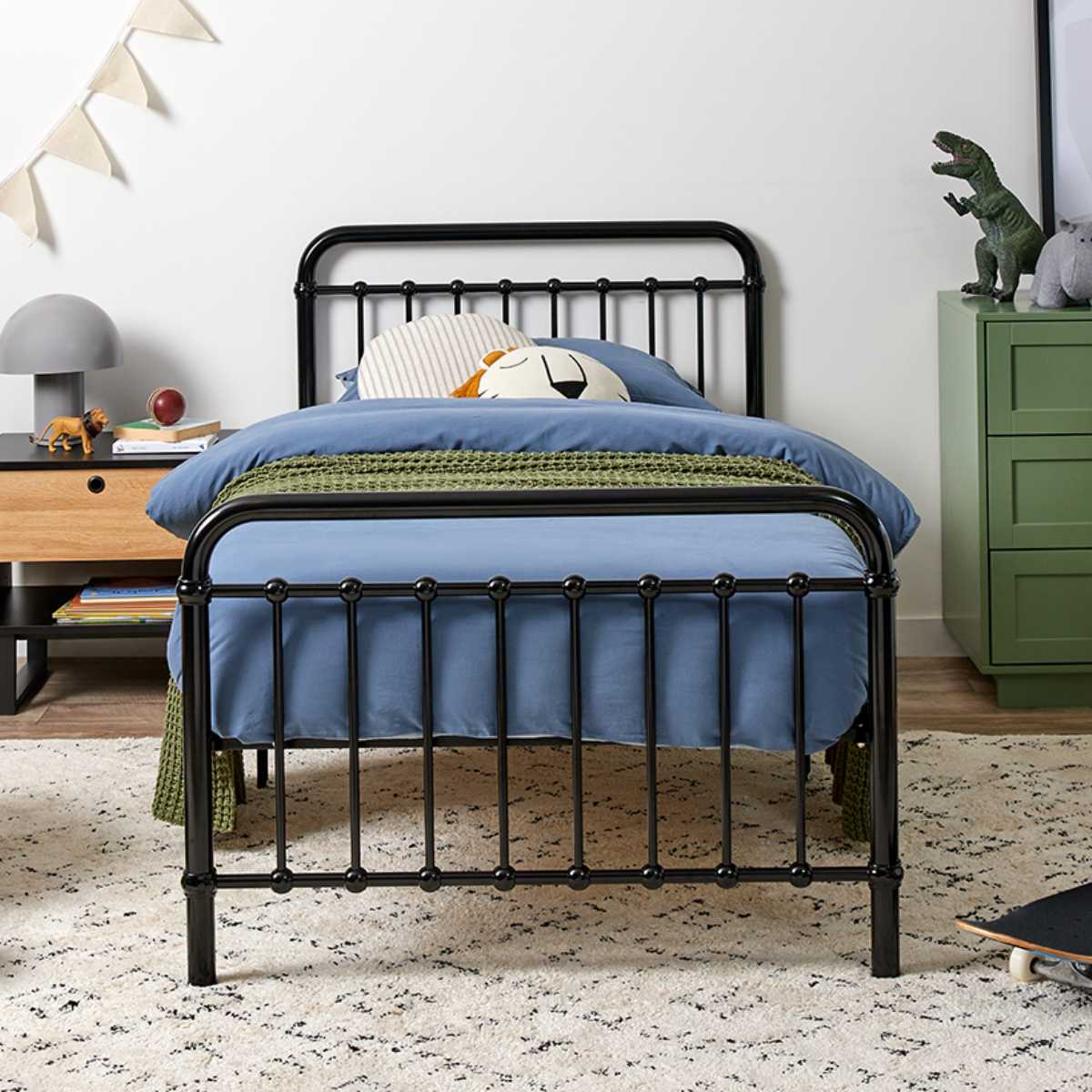 Mocka Sonata Bed - Single - Black | Kids Bedroom Furniture