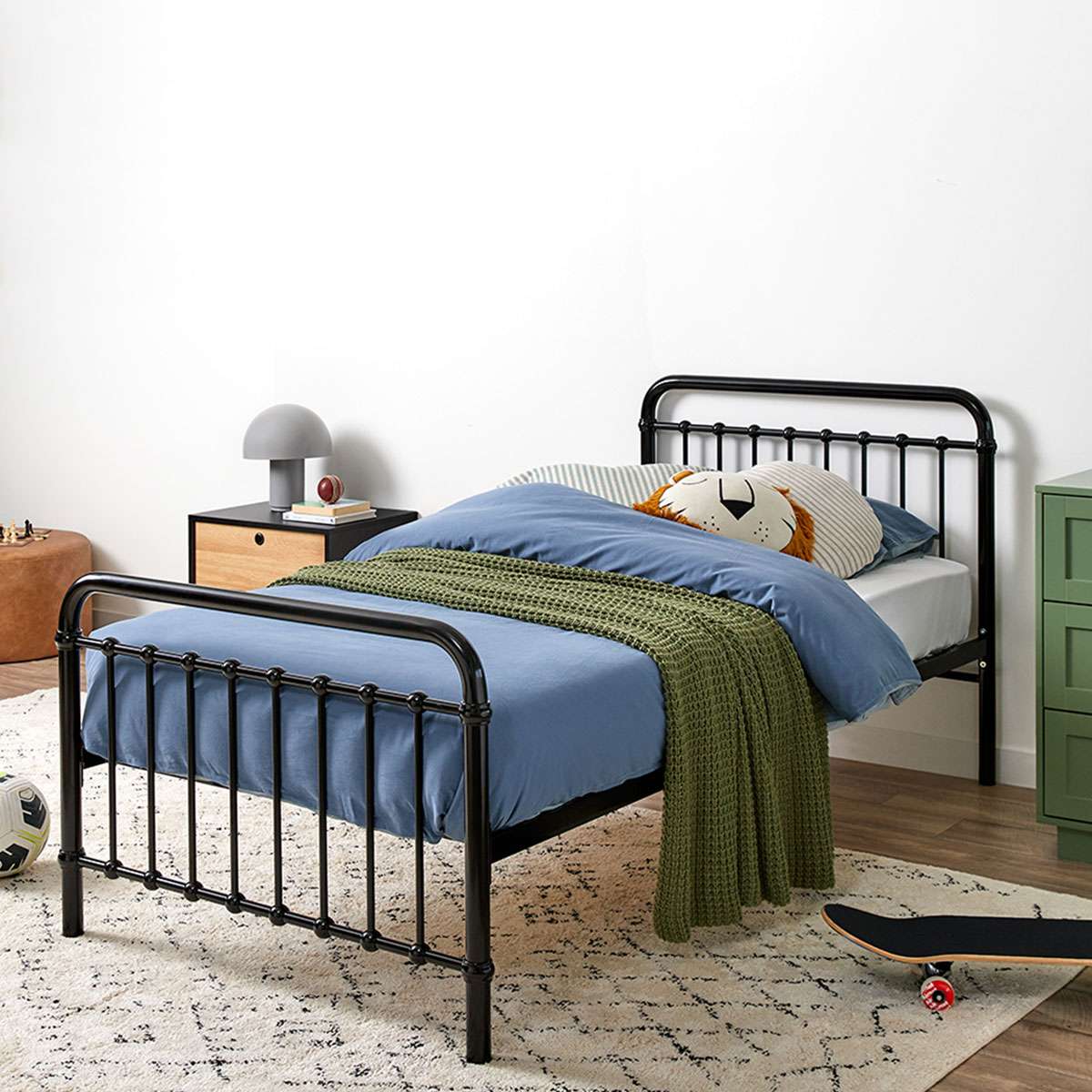 Mocka Sonata Bed - Single - Black | Kids Bedroom Furniture