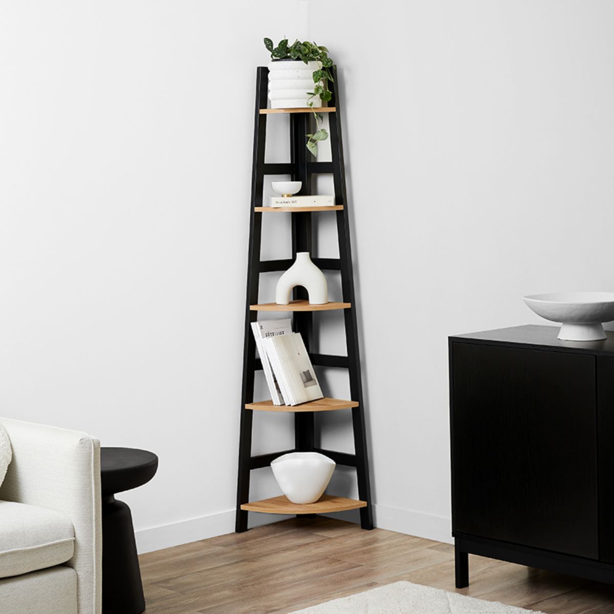 Porto Corner Shelf - Shop Shelves + Bookcases - Mocka