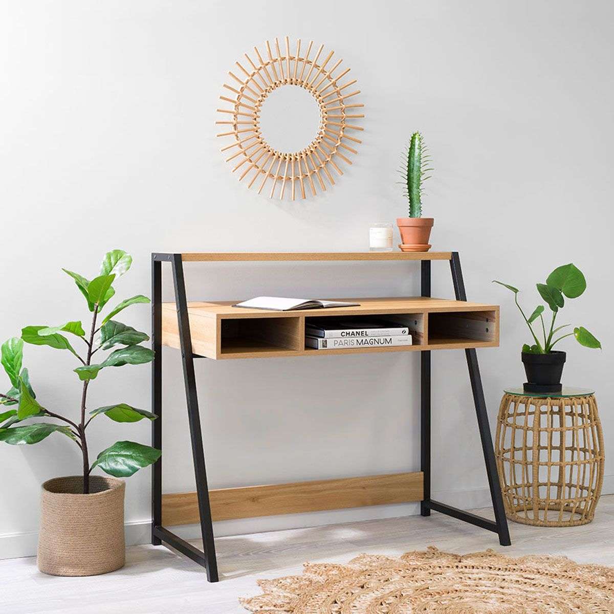 Porto Desk In Black - Explore Desks Online At Mocka