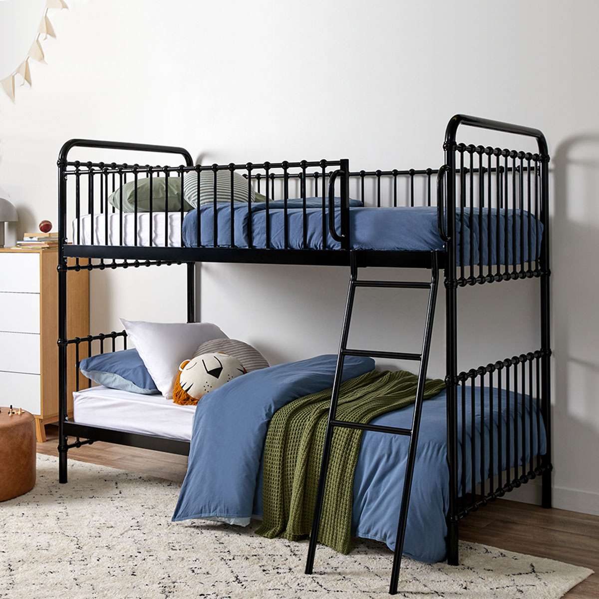 Sonata Bunk Bed By Mocka - Black - Shop Kids Beds Online