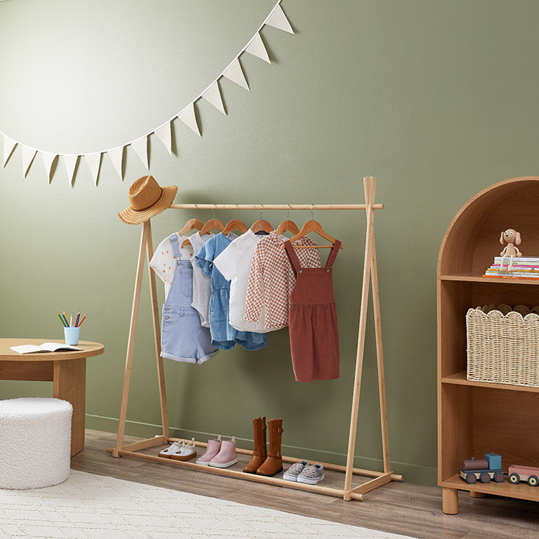 Mini childrens clothing rack sale
