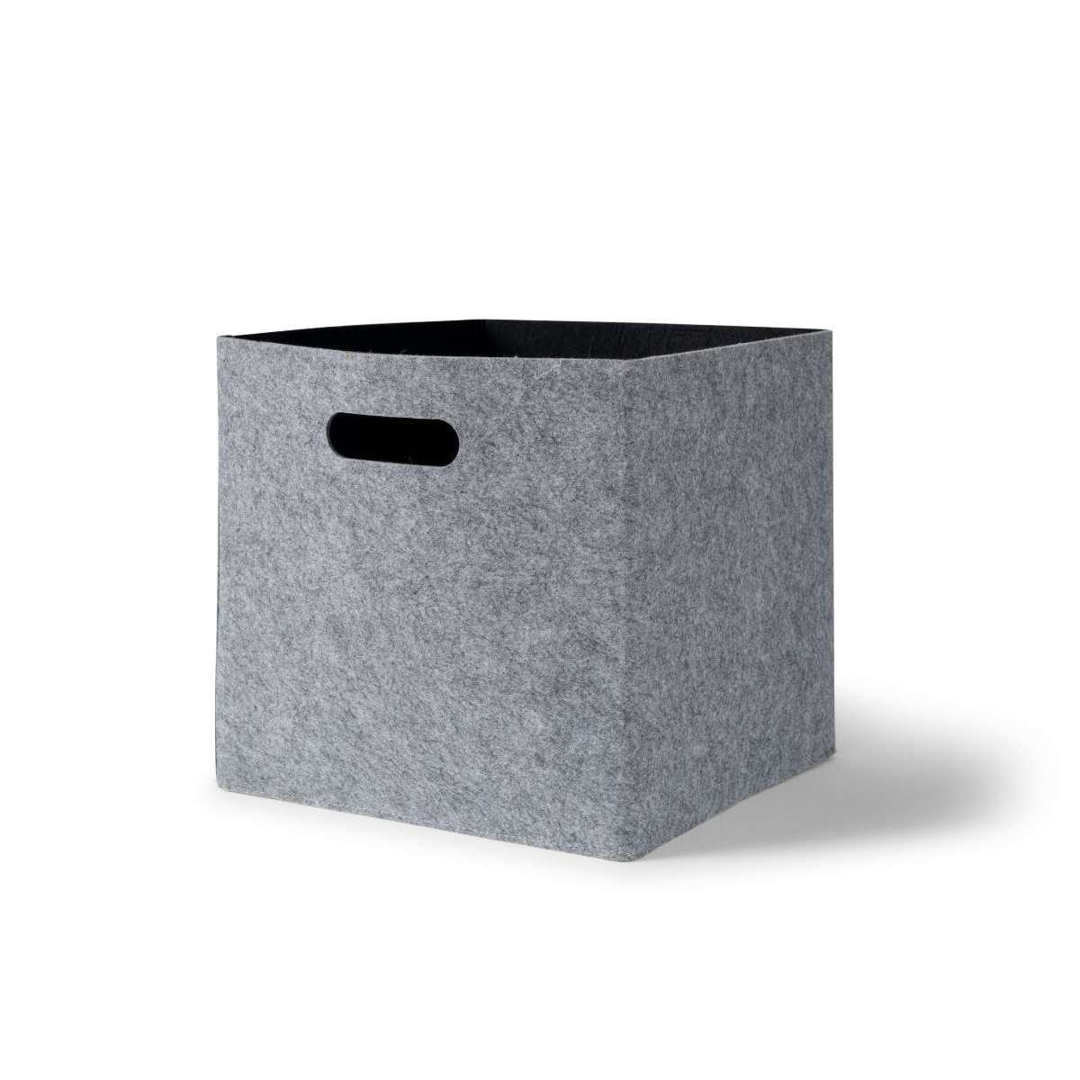 Felt Cube Basket - Grey - Mocka New Zealand