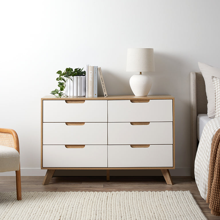 Chelsea Six Drawer For The Modern Bedroom - Mocka