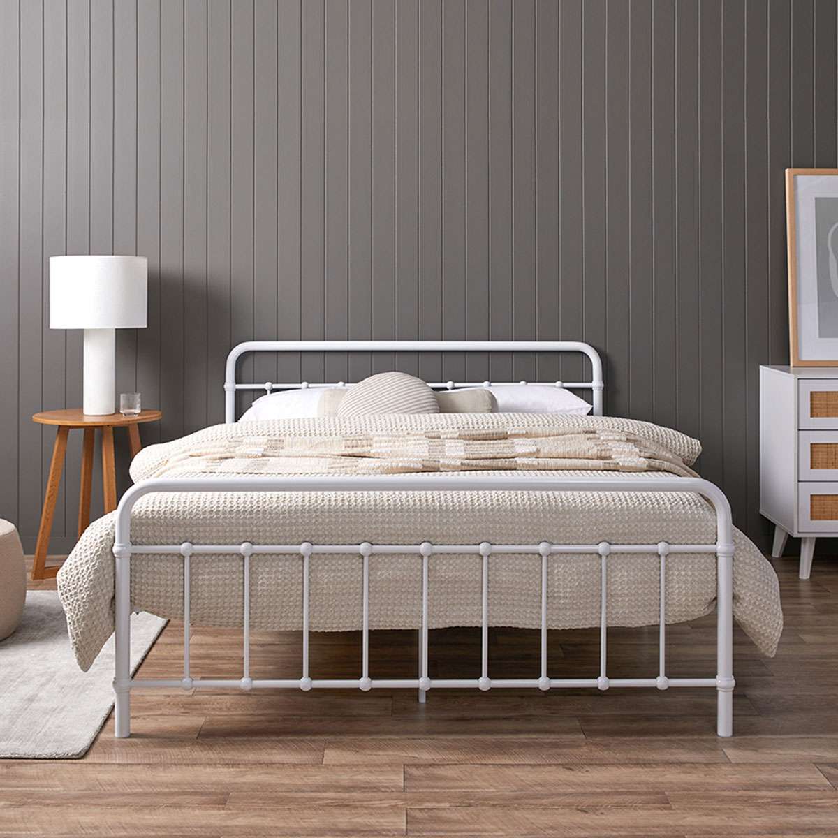 Sonata White Three Piece Bedroom Set Mocka NZ