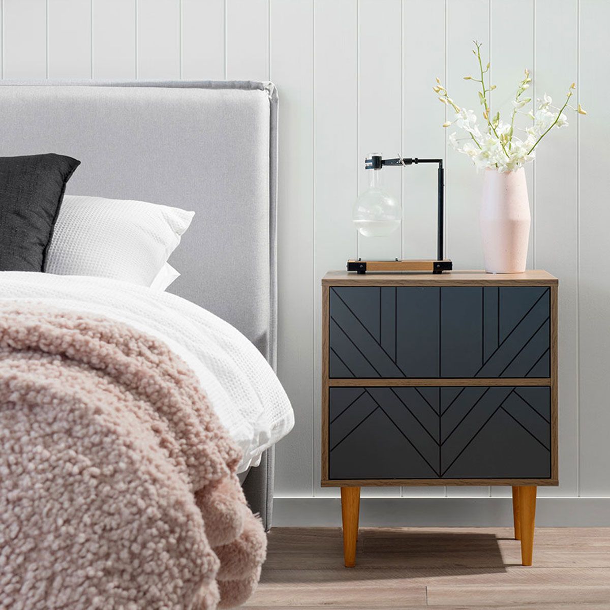 Zara Bedside Table By Mocka - Shop Bedroom Furniture