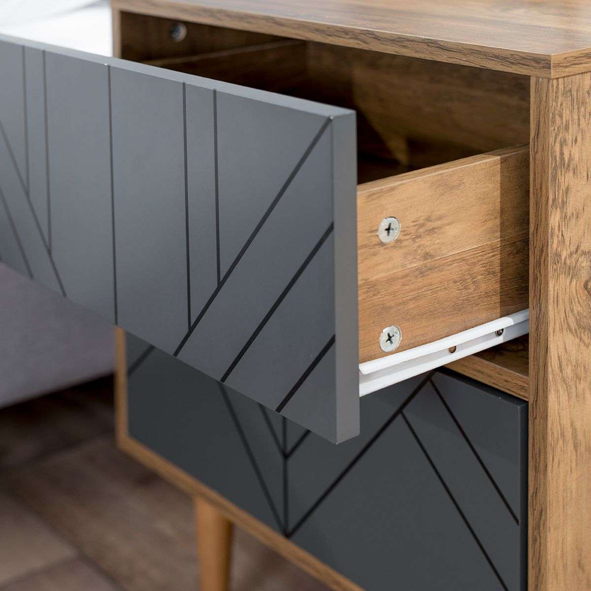 Zara Bedside Table By Mocka - Shop Bedroom Furniture