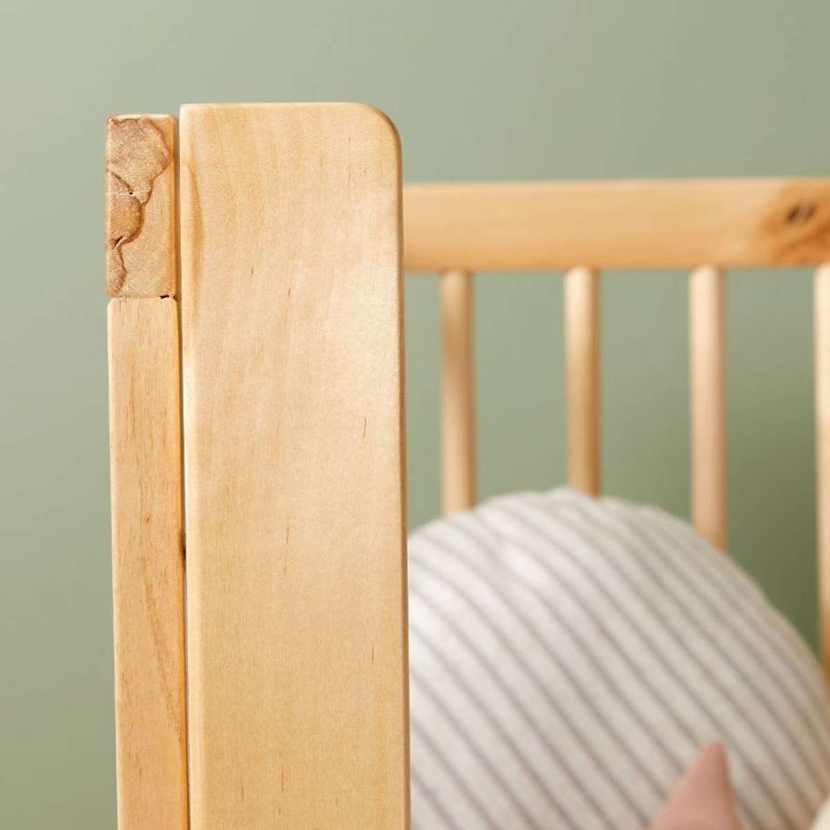 Aspen Cot Toddler Bed Conversion Natural Mocka NZ