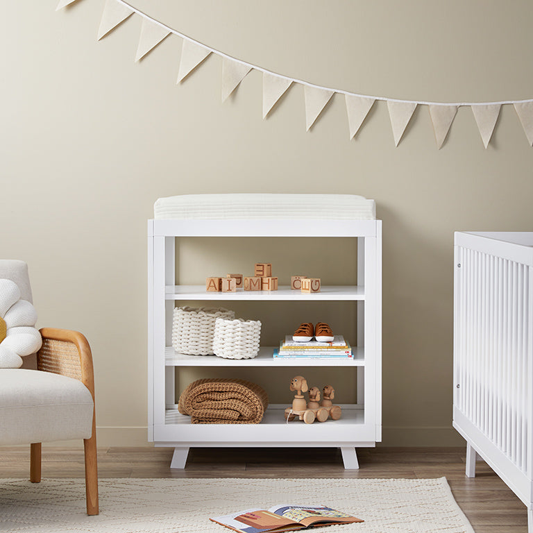 Mocka Aspen Change Table White Nursery Furniture