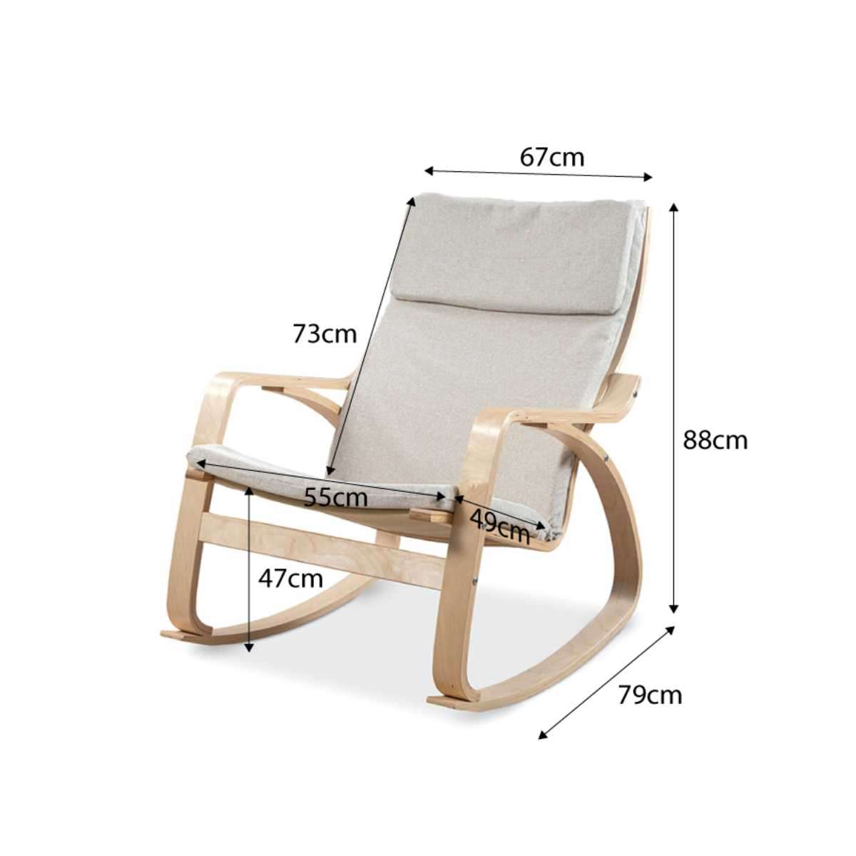 Asta Rocking Chair By Mocka - Shop Home Furniture