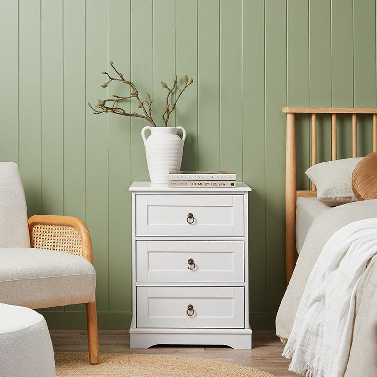 Hamptons Bedside Table - Mocka New Zealand