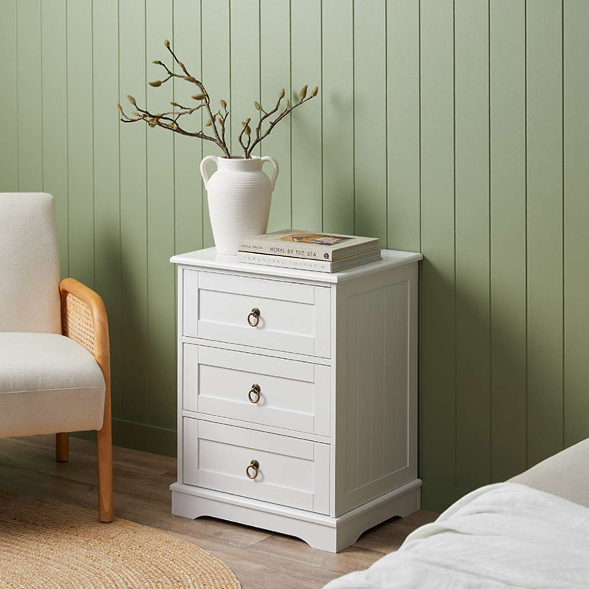 Hamptons Bedside Table - Mocka New Zealand