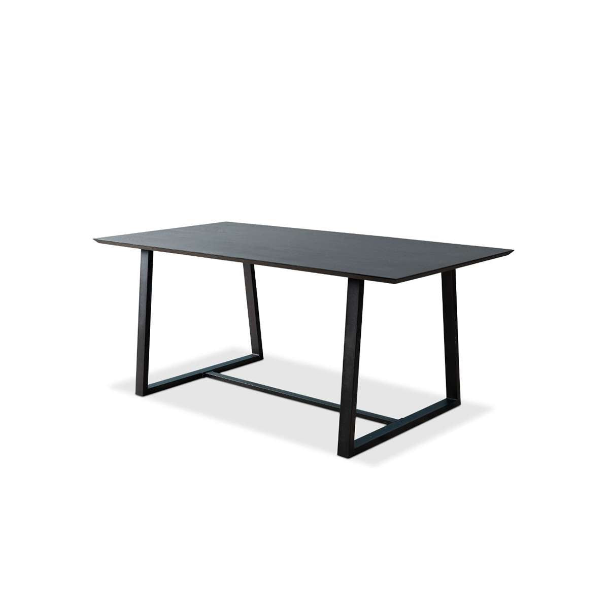 Zander 6 Seater Dining Table - Black | Dining Furniture