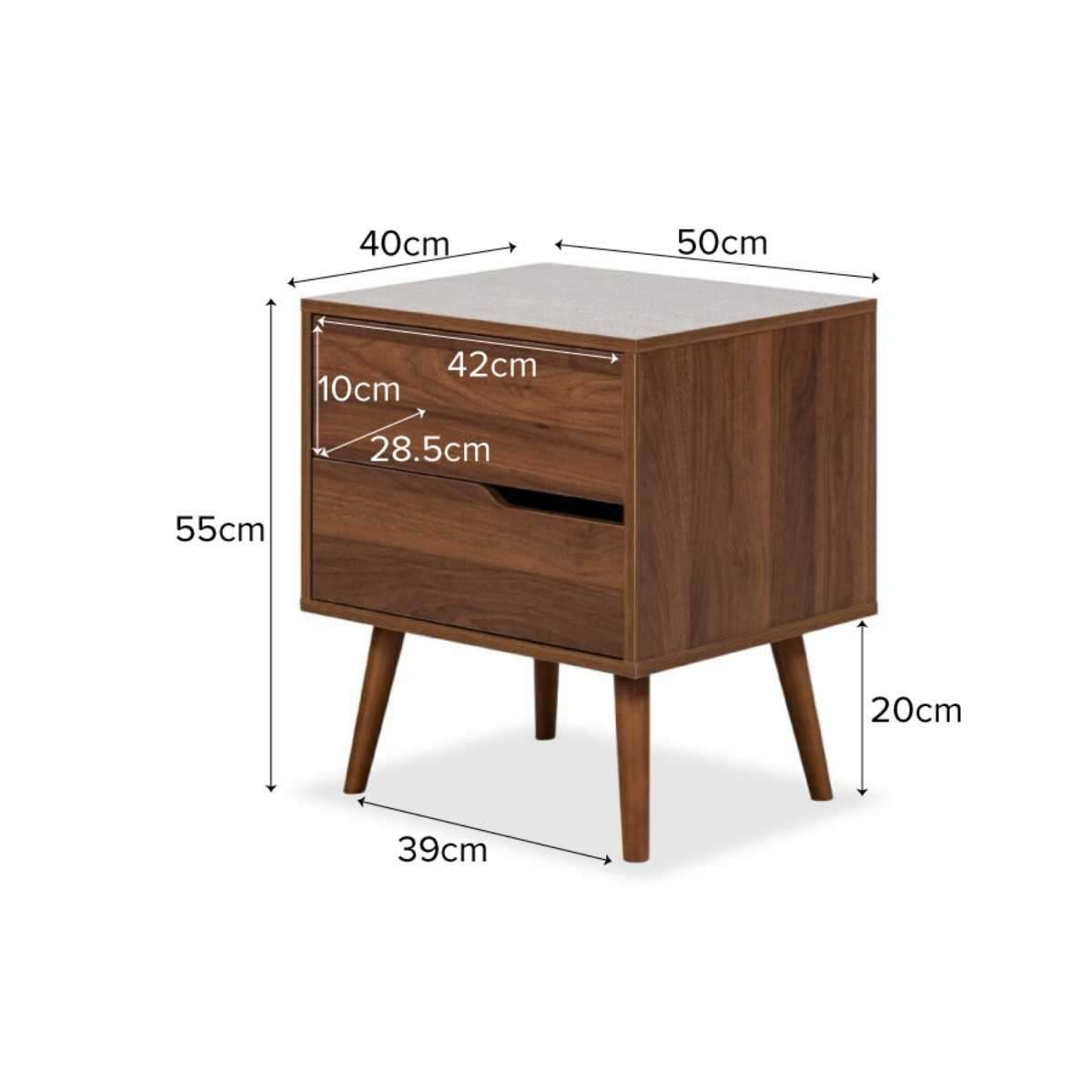 Edmond Bedside Table - Bedroom Furniture | Mocka NZ