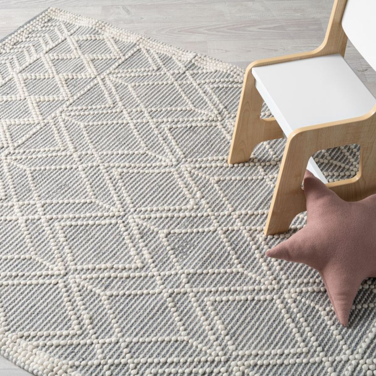 Greta Floor Rug - Natural/Grey - Large | Home Decor