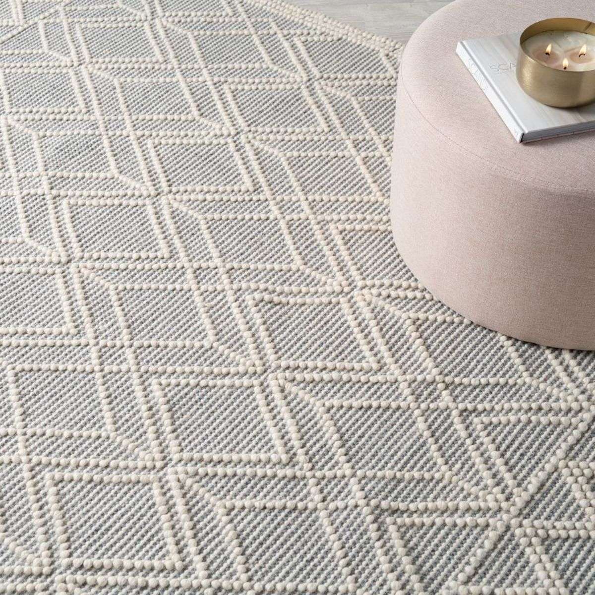 Greta Floor Rug - Natural/Grey - Large | Home Decor