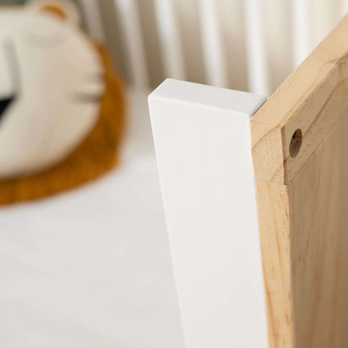 Aspiring Cot Toddler Bed Half Frame - White | Mocka NZ