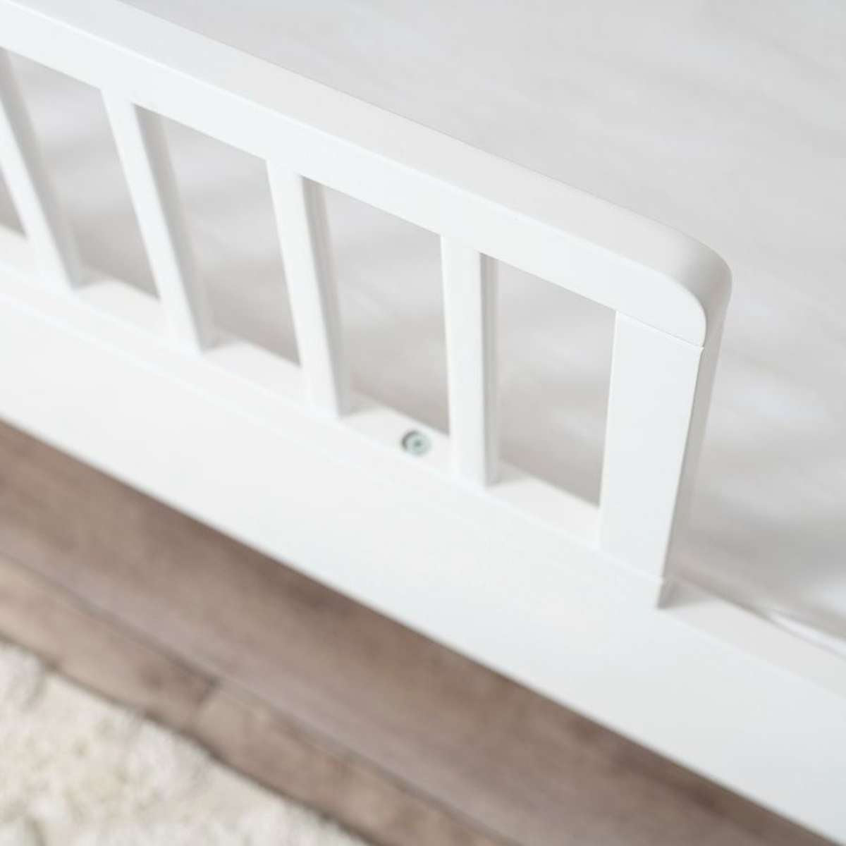 Aspiring Cot Toddler Bed Half Frame - White | Mocka NZ