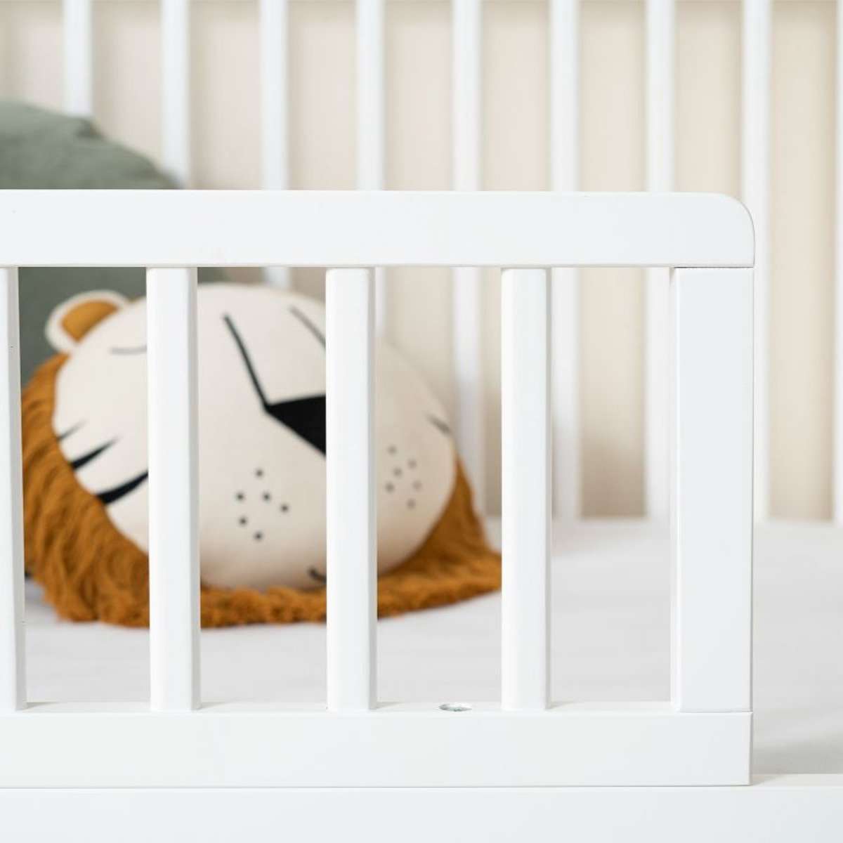 Aspiring Cot Toddler Bed Half Frame - White | Mocka NZ