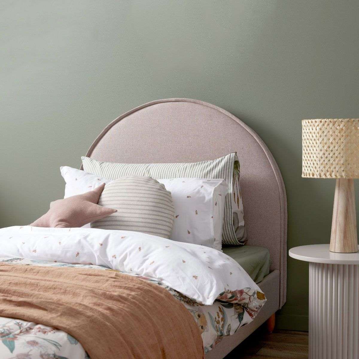 Imogen King Single Bed - Dusty Pink | Kids Bedroom Furniture