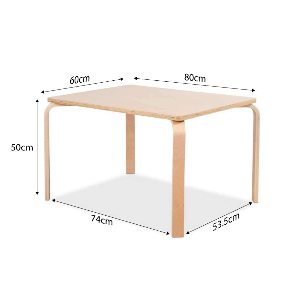 Hudson Kids Rectangular Table Natural Mocka Kids Furniture