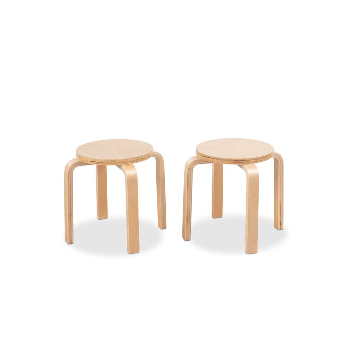 Hudson Kids Stool - Set of 2 - Natural - Mocka New Zealand