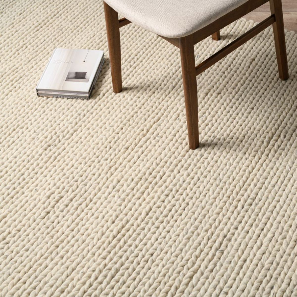 Charlotte Braided Wool Rug - Large - Natural Marle | Decor