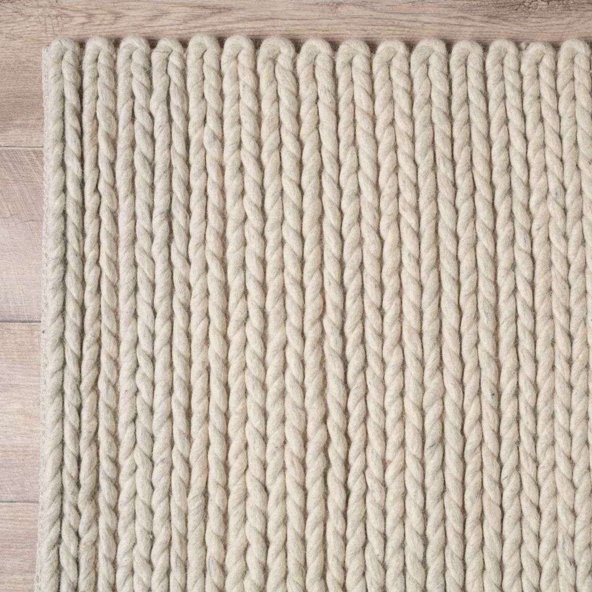 Charlotte Braided Wool Rug - Large - Natural Marle | Decor