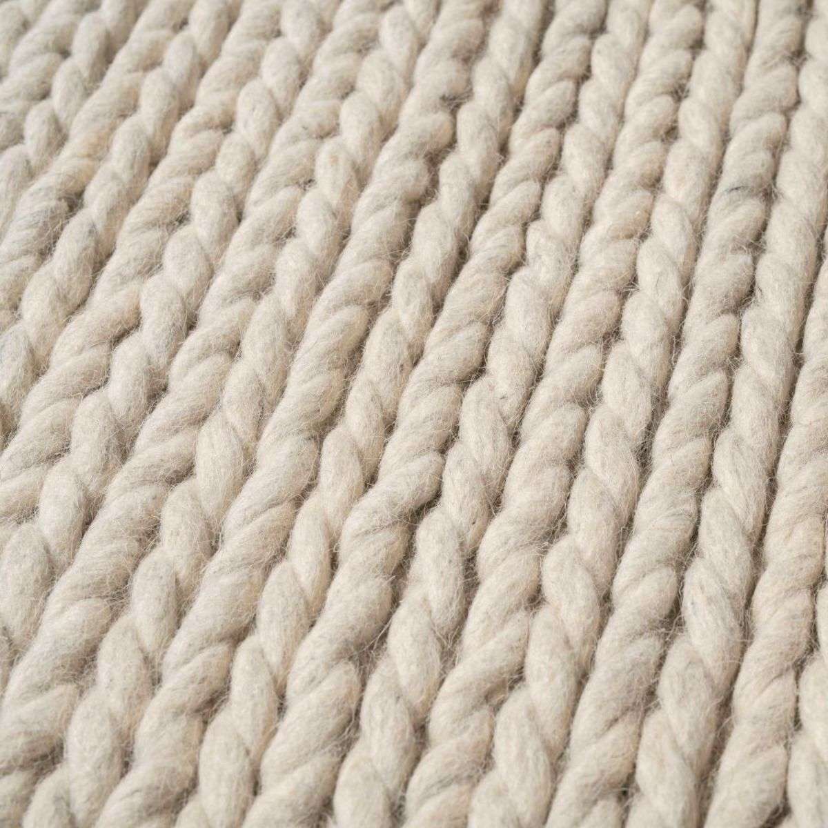 Charlotte Braided Wool Rug - Large - Natural Marle | Decor