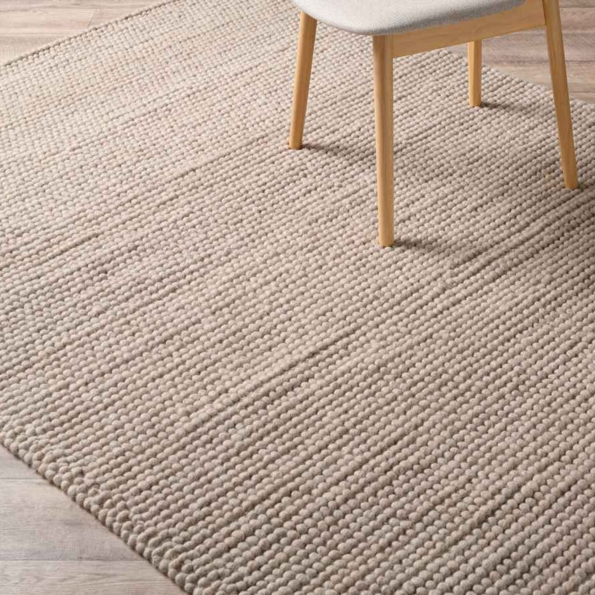 Beau Wool Blend Floor Rug - Large - Mushroom | Décor