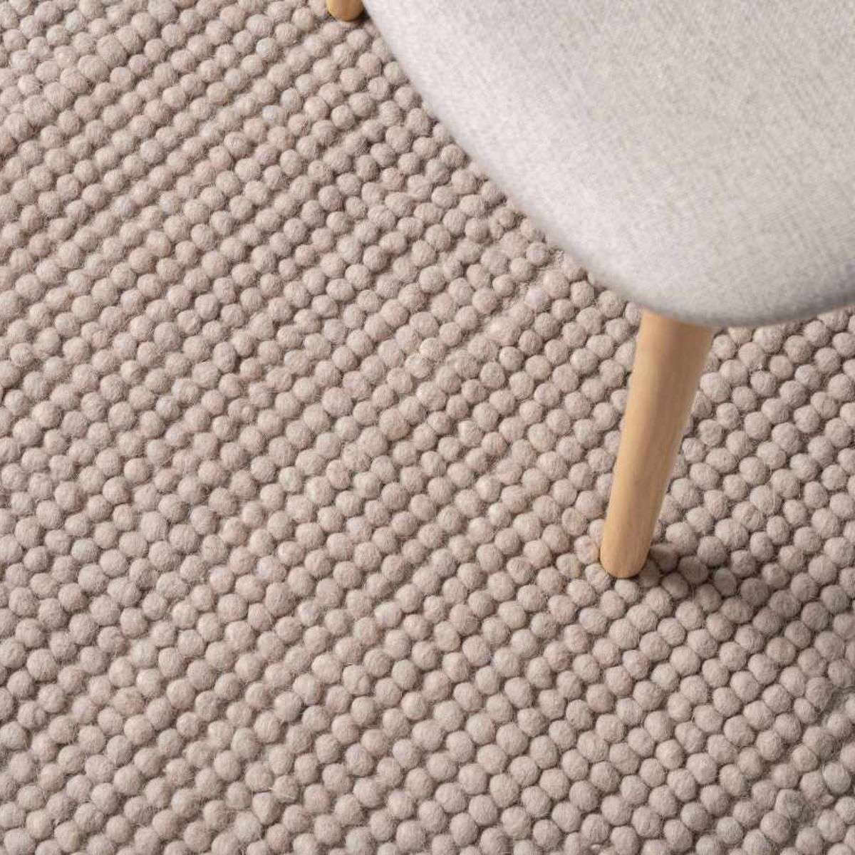 Beau Wool Blend Floor Rug - Large - Mushroom | Décor