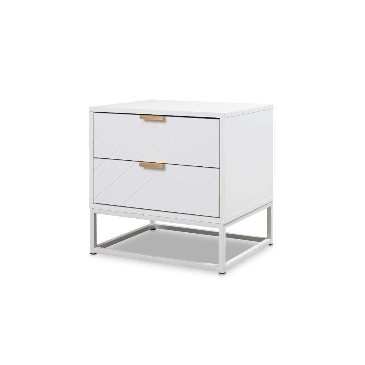 Inca Bedside Table - White | Bedroom Furniture | Mocka NZ