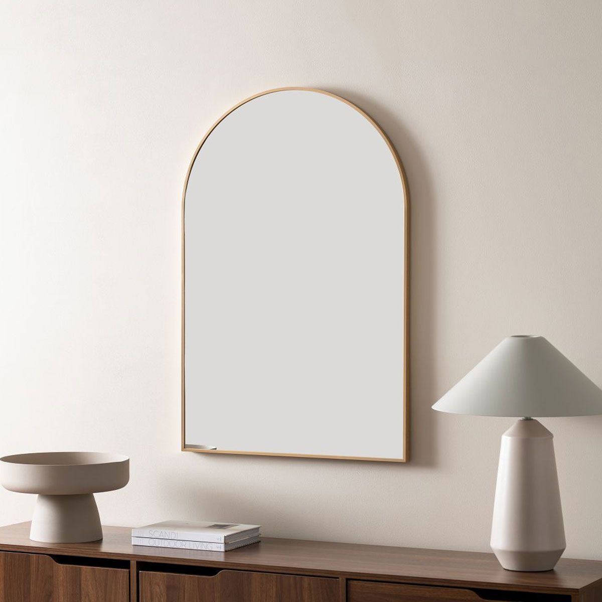 Tait Metal Arch Mirror - Gold | Decor | Mocka NZ