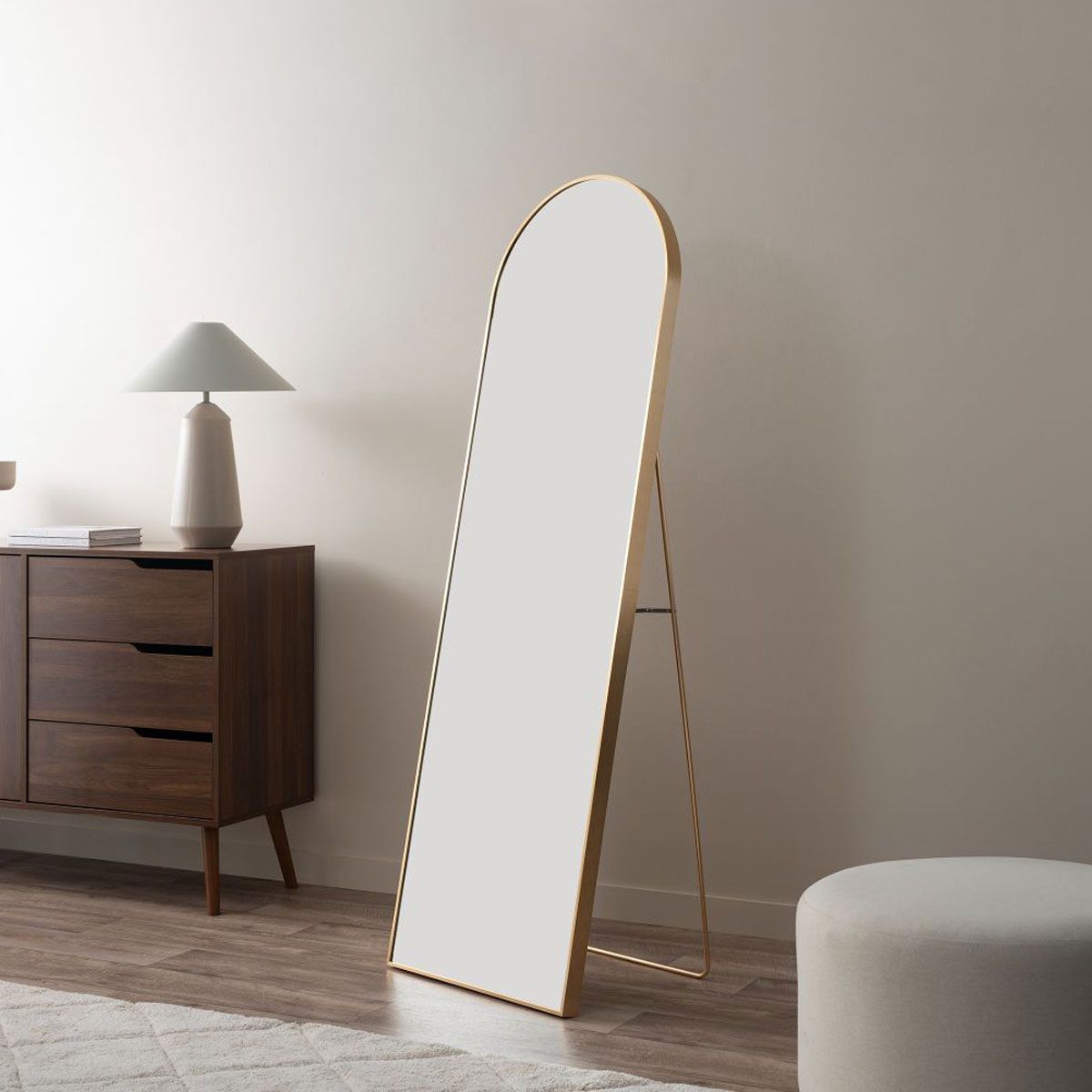 Jackson Metal Full Length Freestanding Mirror - Gold | Décor