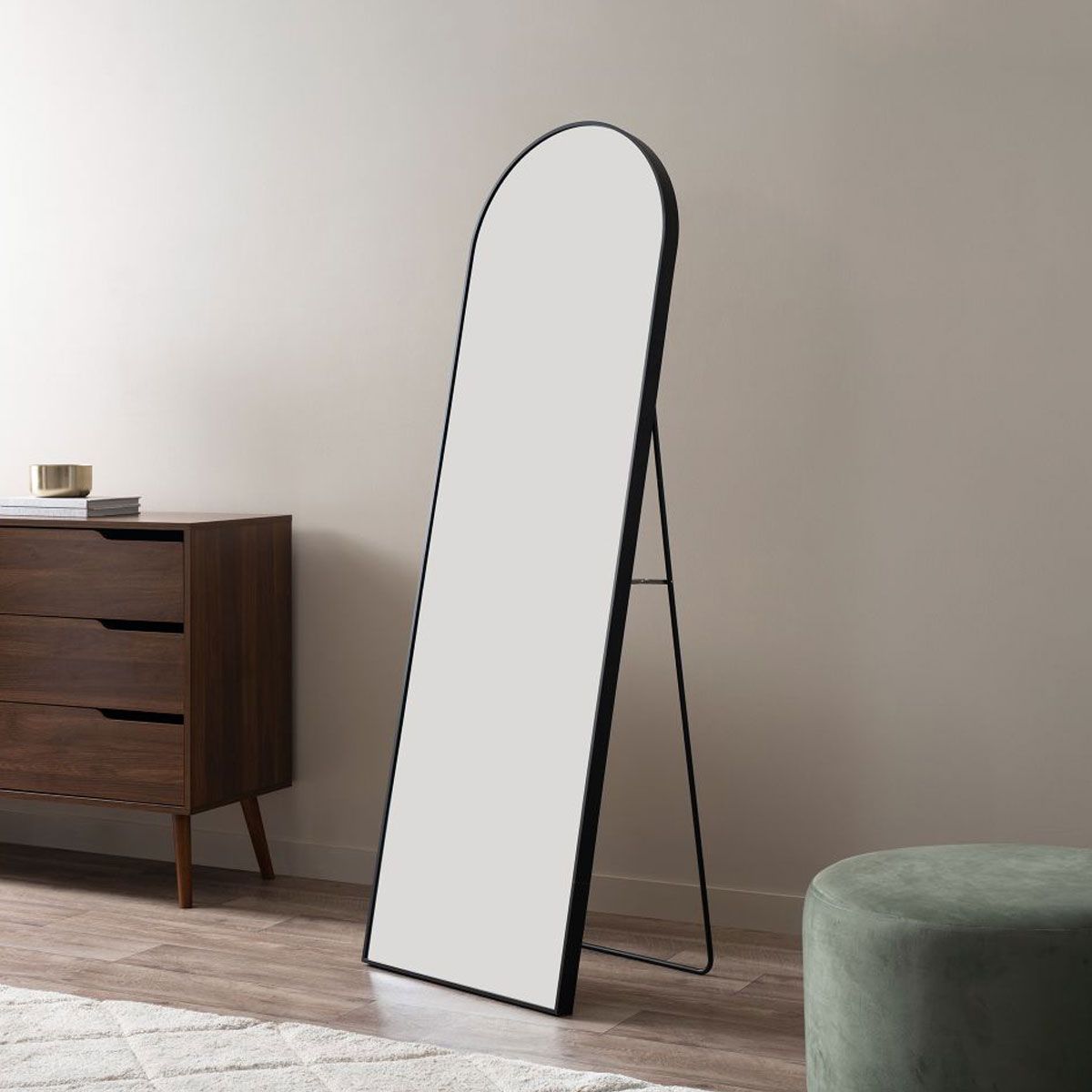 Jackson Metal Full Length Freestanding Mirror - Black