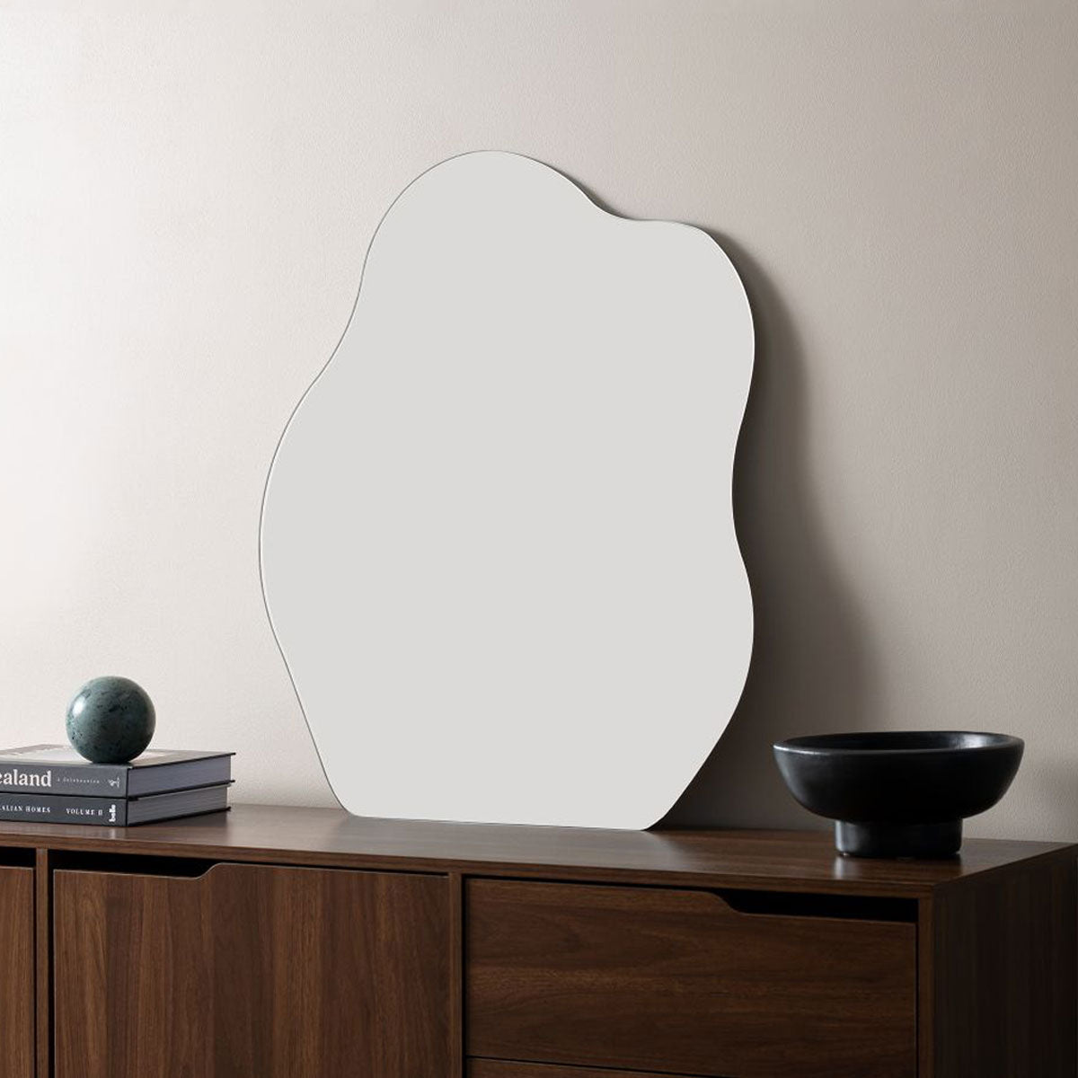 Omari Frameless Pond Shaped Mirror | Decor | Mocka NZ