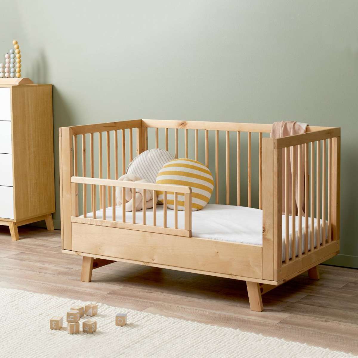 Aspen Cot Toddler Bed Half Frame - Natural Birch - Mocka New Zealand