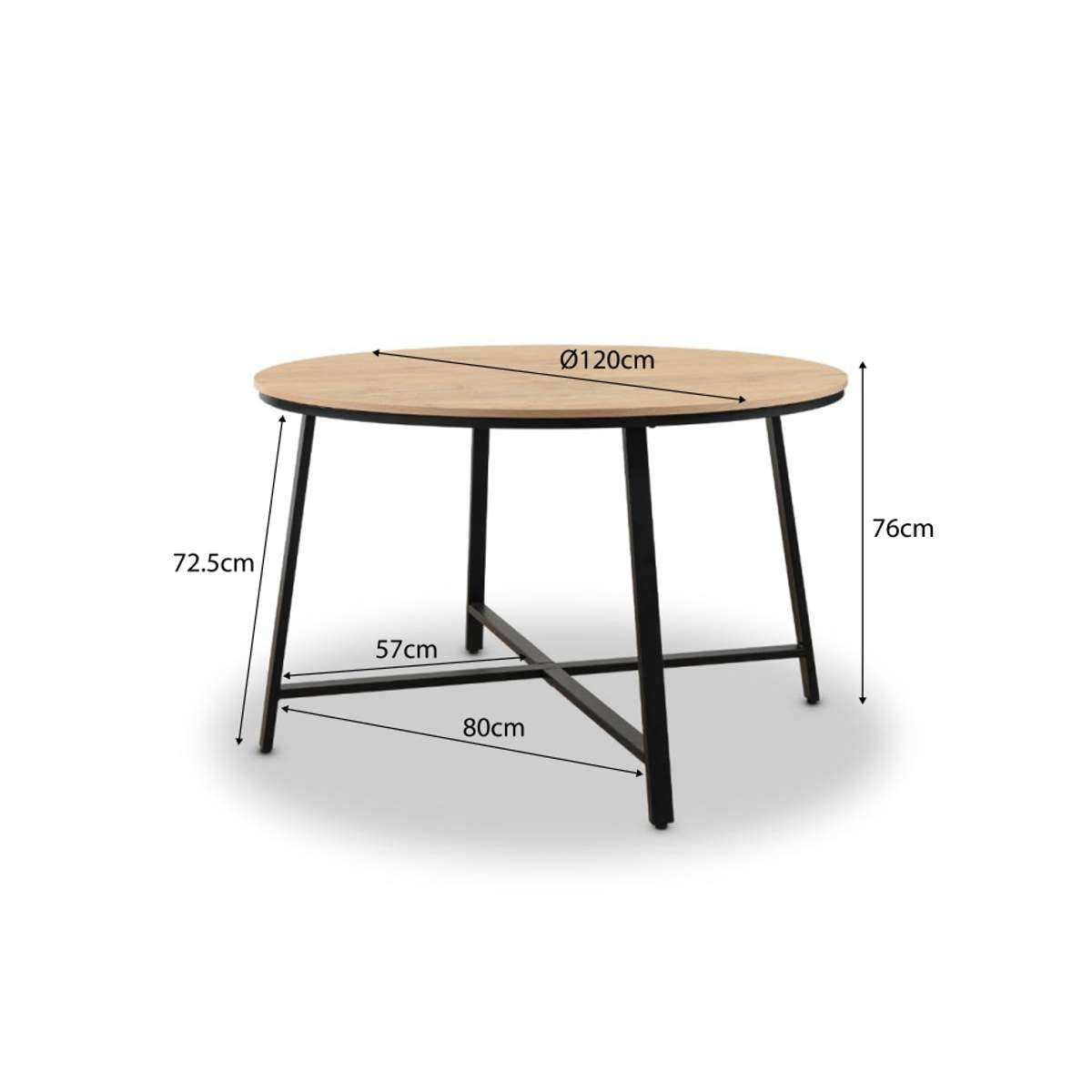 Reese 4 Seater Dining Table - Black - Mocka New Zealand