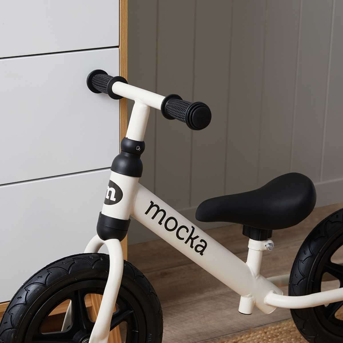 Mocka Rocket Bikes - White | Kids Balance Bikes | Mocka NZ