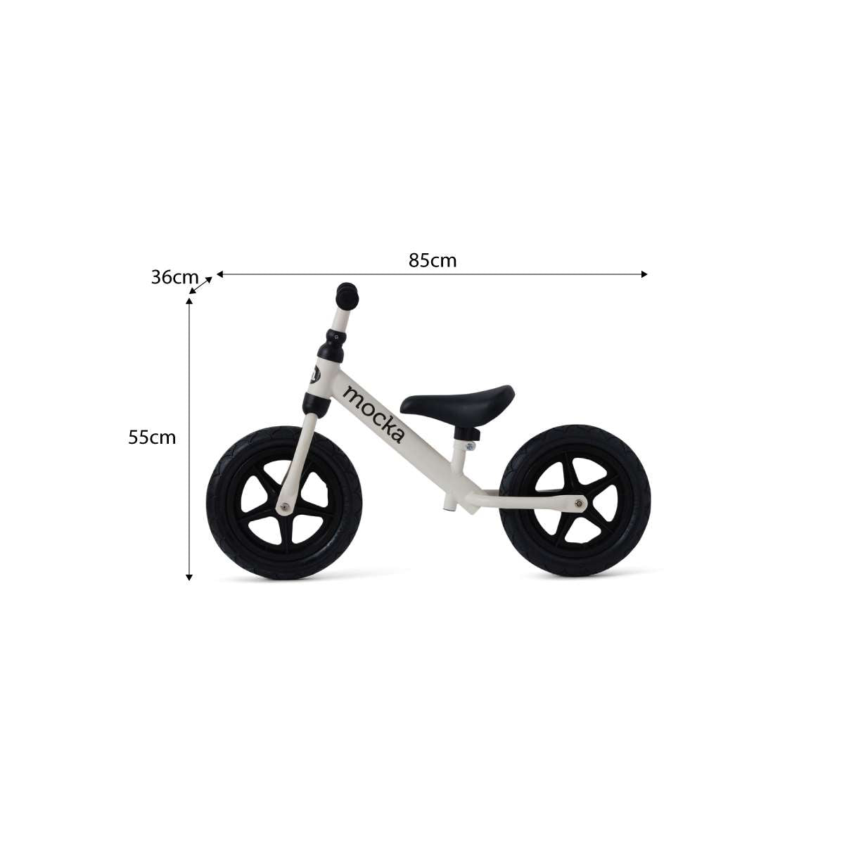 Mocka Rocket Bikes - White | Kids Balance Bikes | Mocka NZ