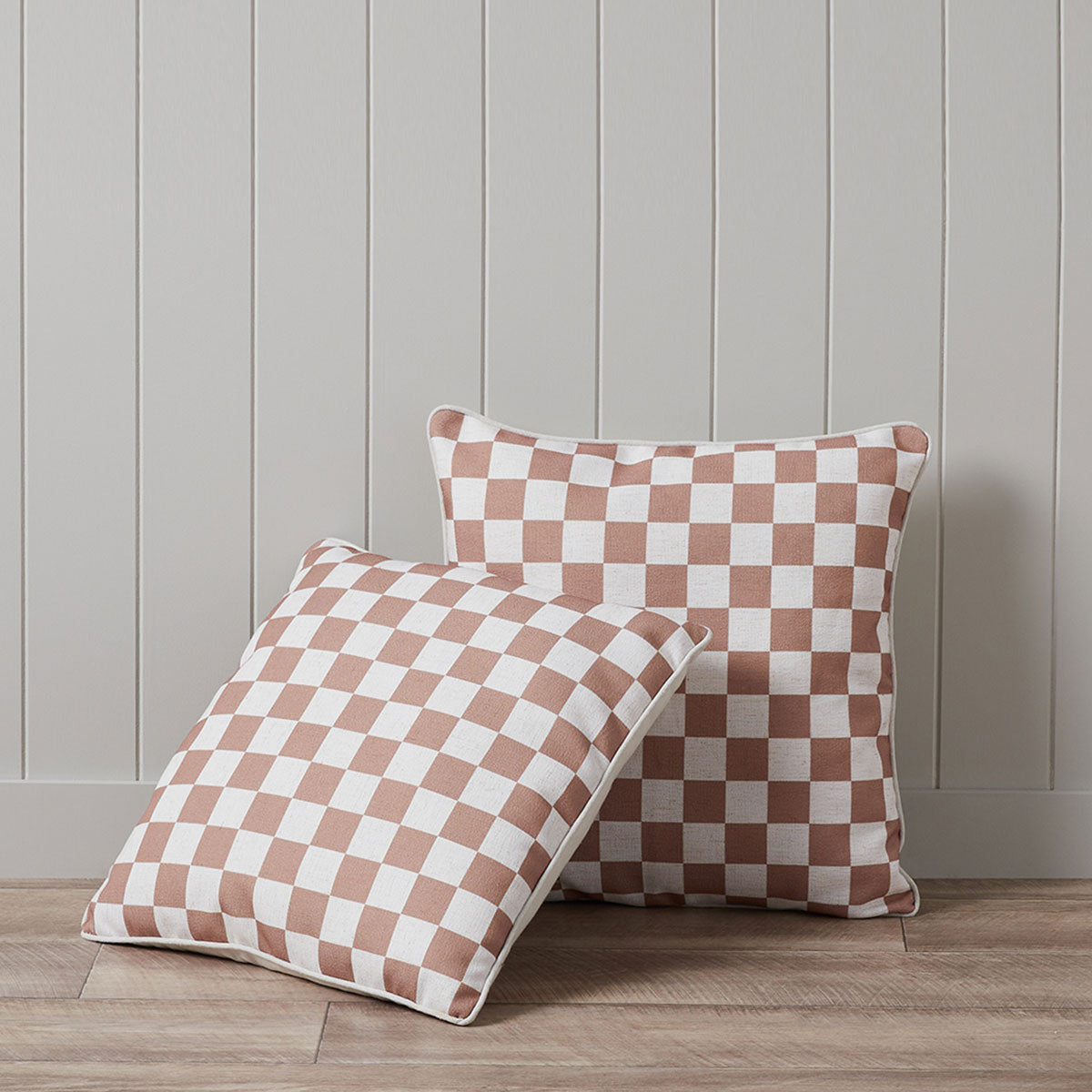 Mocka Check Cushion - Rose Tan | Decor | Mocka NZ