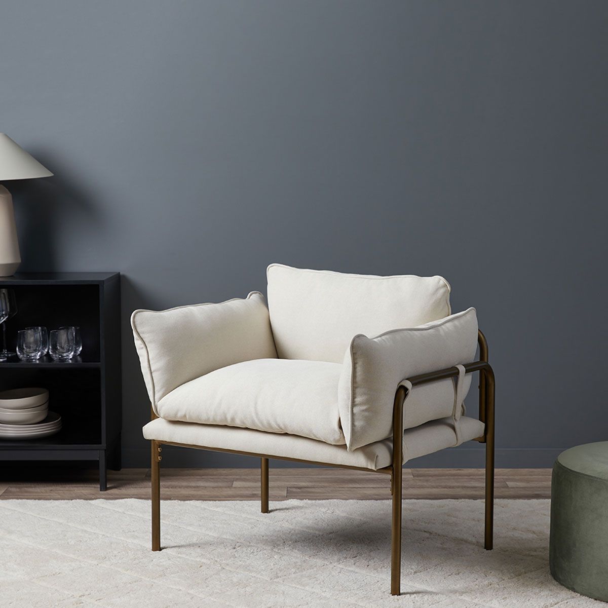 Hubert Occasional Chair - Bronze | Home Furniture | Mocka NZ