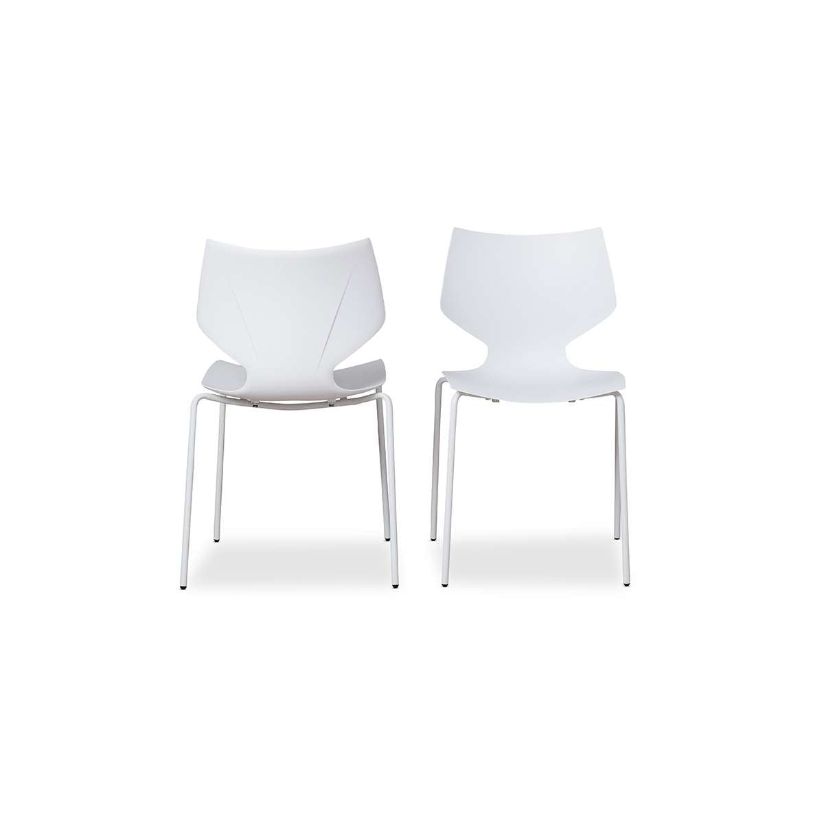 Pia Dining Chair White Set of 2 | Home Furniture | Mocka NZ