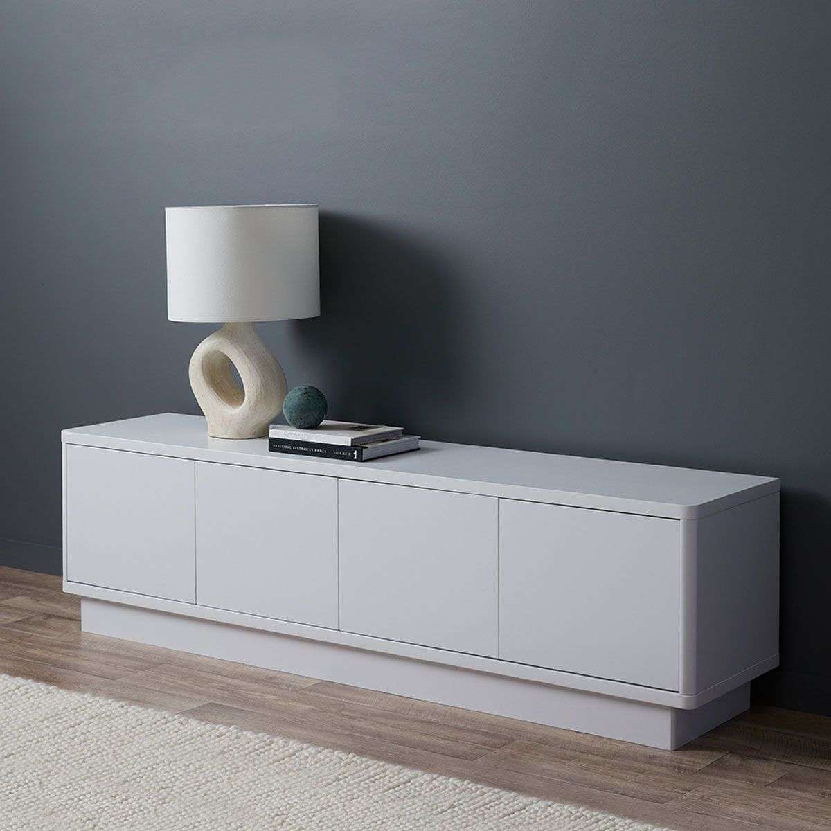 Oslo Entertainment Unit - White | Home Furniture | Mocka NZ